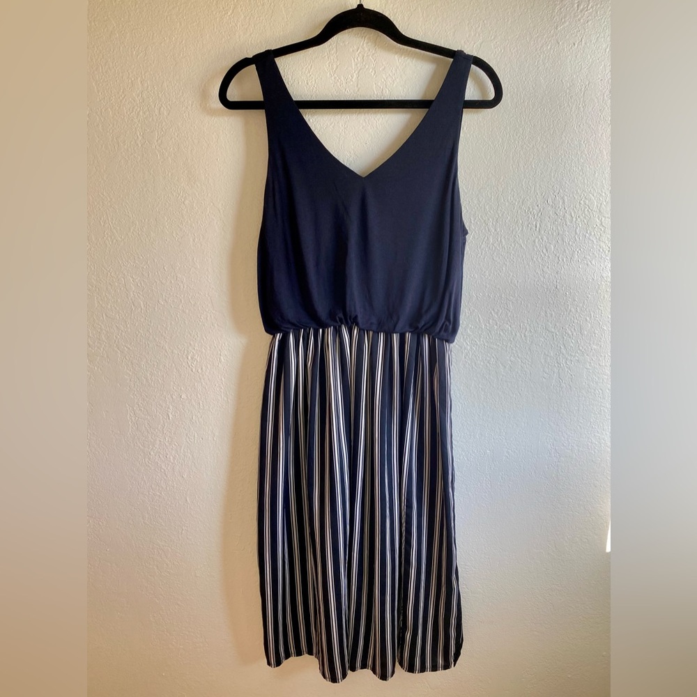 3/$20! LOFT Striped V-Neck Sundress